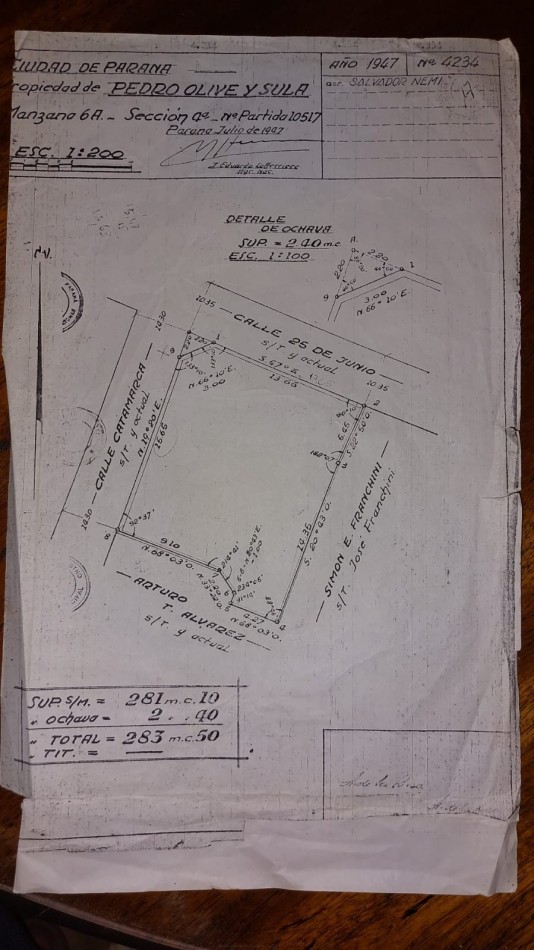 25 DE JUNIO Y CATAMARCA CASA A LA VENTA A RECICLAR