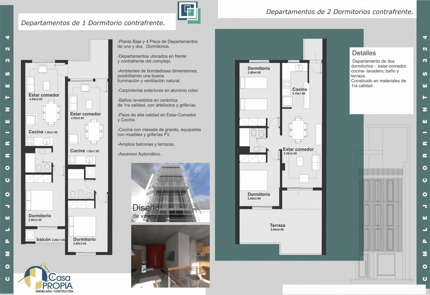 DEPARTAMENTO A LA VENTA EN CALLE CORRIENTES 324  